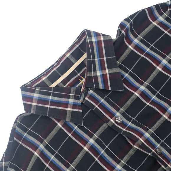 Timberland Men's Shirt LG 100% Cotton Plaid Long Sleeve Button - Picture 4 of 15